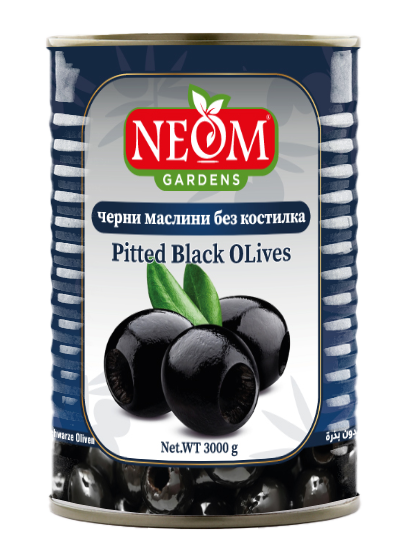 Pitted black olives 3000g